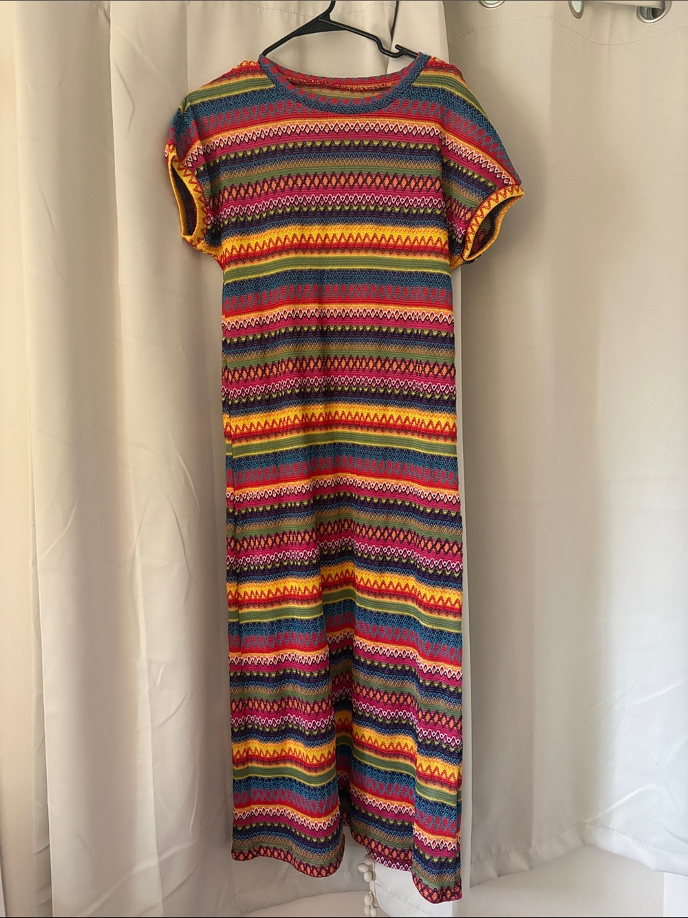 SHEIN Striped Multicolor Woven Maxi